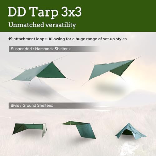 Coyote Brown Waterproof 10x10 Square Tarp — photo 4