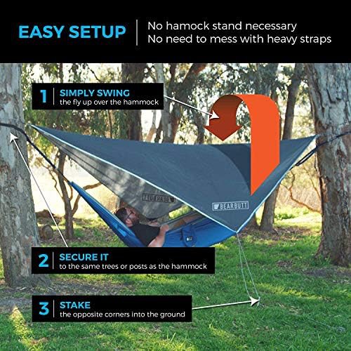 Waterproof Hammock Rain Fly and Camping Tarp — photo 5