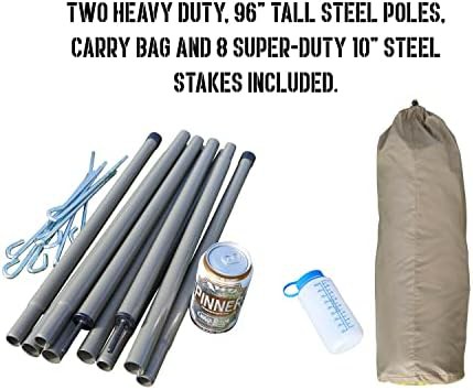Khaki roadhouse tarp for overland camping — photo 4