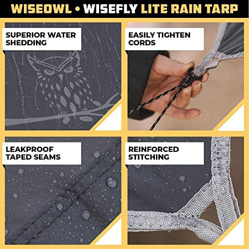 Waterproof Hammock Rain Fly with Stakes — photo 3
