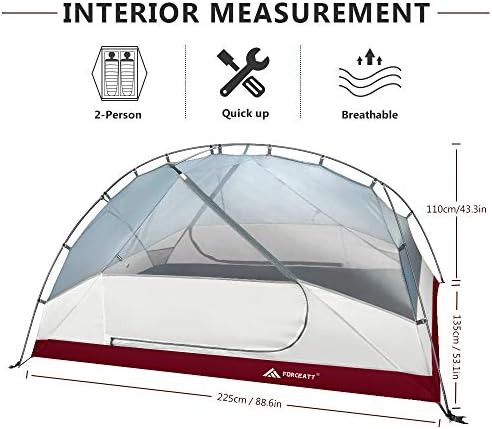 Lightweight Aluminum Pole Backpacking Tent — photo 3