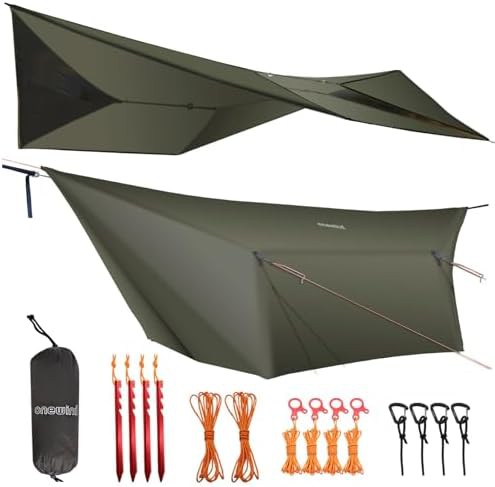 Ultralight Hammock Tarp with Full Doors