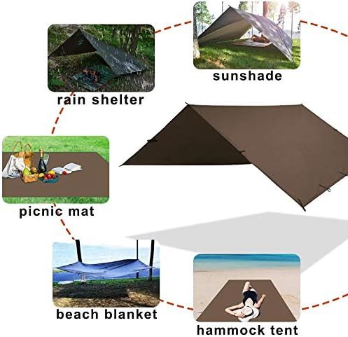 Lightweight Square Hammock Rain Fly Tarp — photo 4