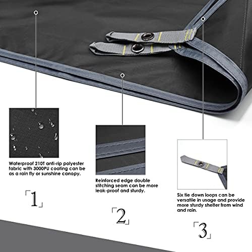 Ultralight Waterproof Square Camping Tarp — photo 5