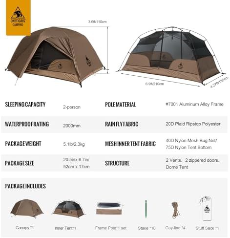 Cosmitto Two Person Backpacking Tent — photo 3