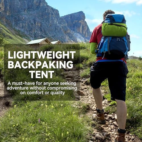 Ultralight Green Nylon Backpacking Tent — photo 5