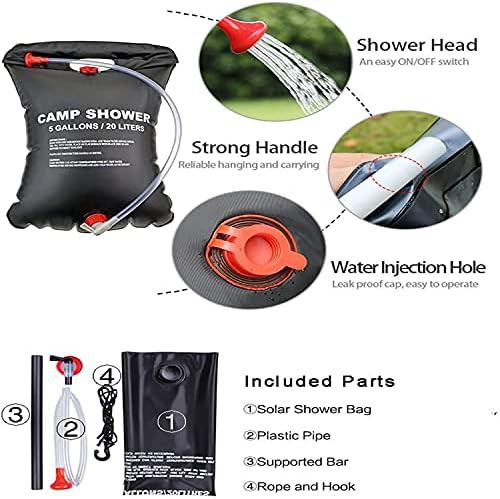 Green Pop Up Shower Tent and Solar Bag Combo — photo 5