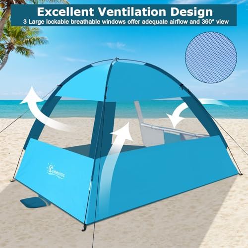 Portable Four Person Beach Shade Tent — photo 5