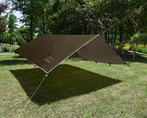 Brown Waterproof 10x10 ft Tarp — photo 5