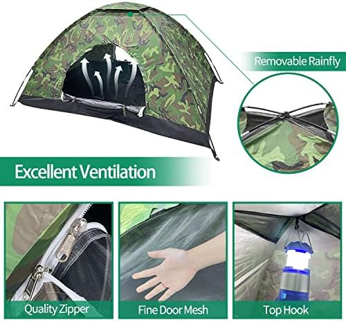 Camouflage Two Person Lightweight Backpacking Tent — photo 4