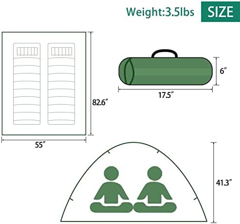 Camouflage Two Person Lightweight Backpacking Tent — photo 5