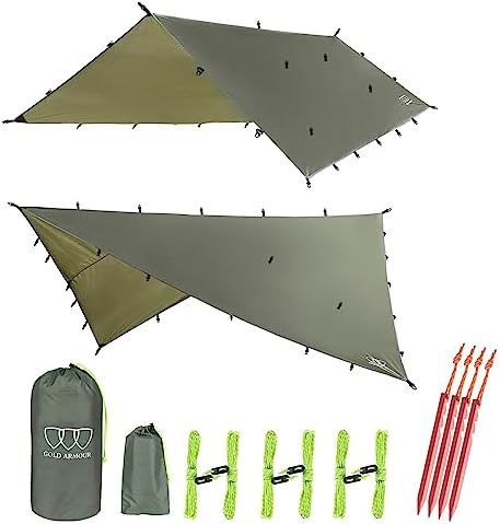 Green Waterproof Oversized Rainfly Tarp