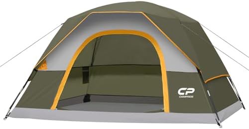 Windproof Dome Tent with Mesh Panels
