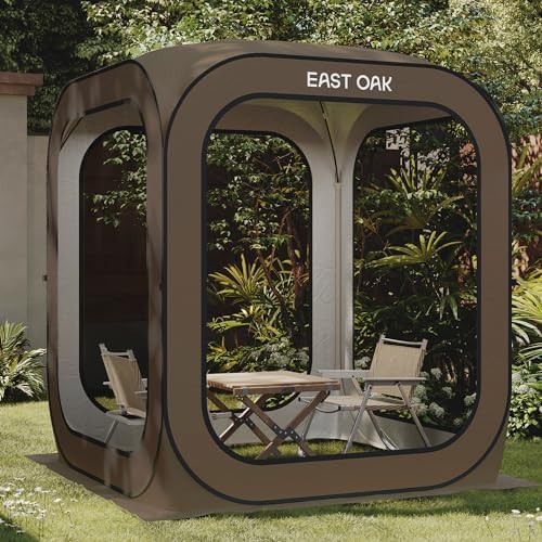 Compact Beige Pop Up Screen Room 6x6