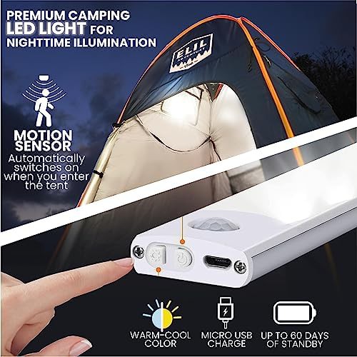Camping Shower Tent with LED Sensor Light — photo 3