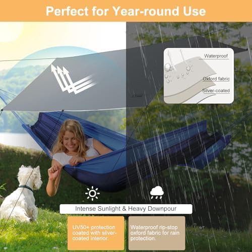 Extra large grey waterproof camping canopy — photo 3