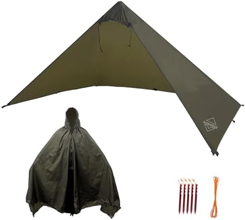 Bushcraft Poncho Solitary Shelter Cape