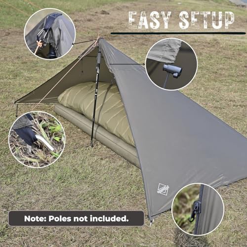 Bushcraft Poncho Solitary Shelter Cape — photo 3