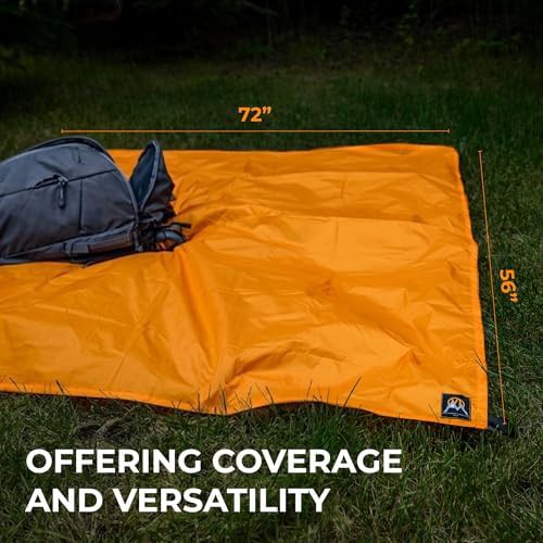 Orange Multicloth 2.0 Ultralight Ground Tarp — photo 5