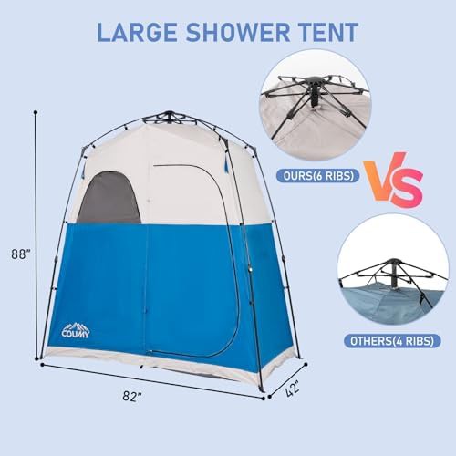 Blue Two Room Privacy Shower and Changing Tent — photo 4