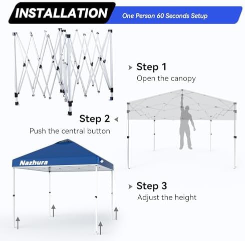 Blue Pop Up Canopy with Sand Bags — photo 4
