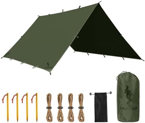 Dark Green Waterproof Awning Shelter Tarp