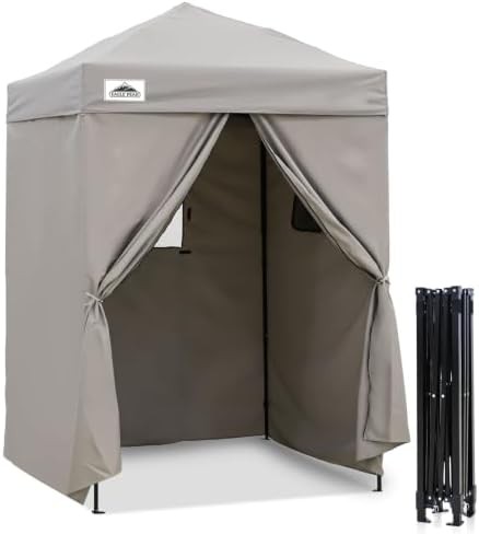 Gray Pop Up Changing Room and Shower Tent