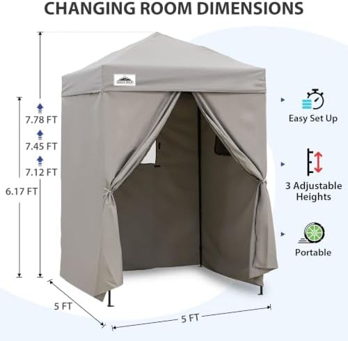 Gray Pop Up Changing Room and Shower Tent — photo 3