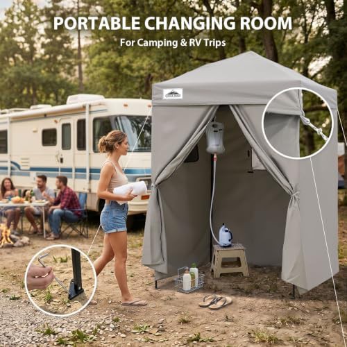 Gray Pop Up Changing Room and Shower Tent — photo 5