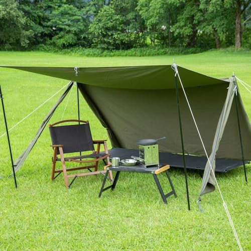 Single person canvas hot tent with inner mesh — photo 4