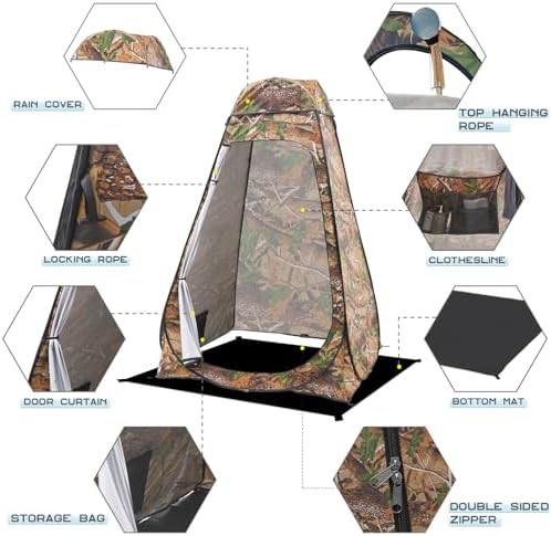 Camouflage pop up shower and privacy tent — photo 3