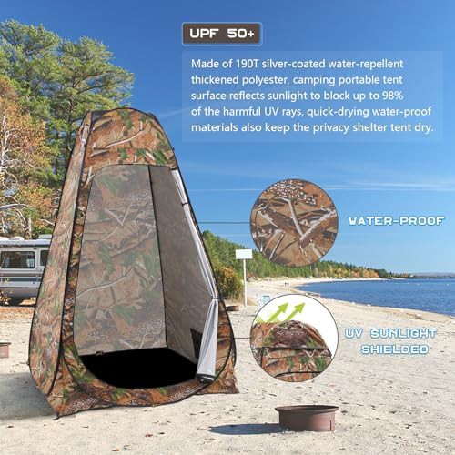 Camouflage pop up shower and privacy tent — photo 5