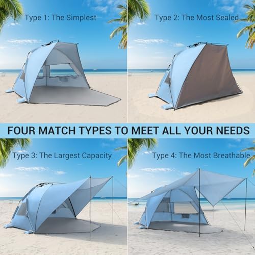 Automated Pop Up Beach Tent with Canopy — photo 4