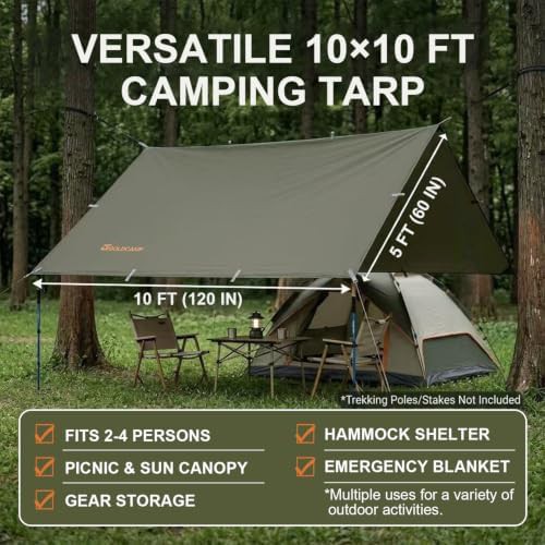Nylon hammock rain fly and tarp — photo 5