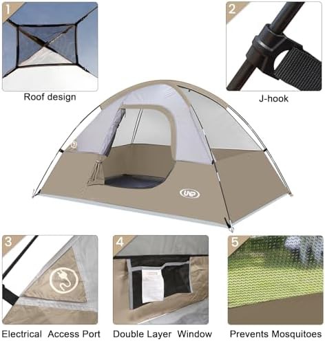 Compact Two Person Camping Dome Tent — photo 5