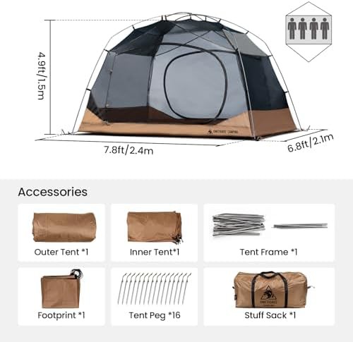 Jovian Four Person Oxford Cloth Tent — photo 3
