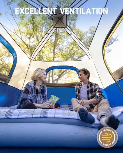 Navy Blue Six Person Instant Cabin Tent — photo 3