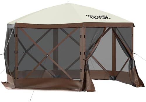 Six sided pop up gazebo with mosquito netting — photo 4