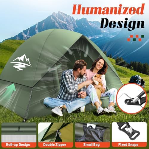 Waterproof backpacking tent for four people — photo 3