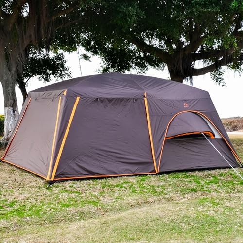 Twelve person cabin tent with bay windows — photo 3