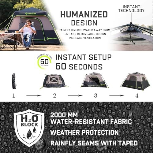Four person pop up tent with rainfly — photo 3