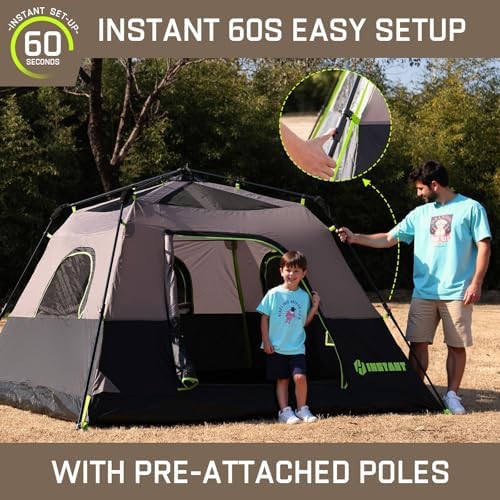 Four person pop up tent with rainfly — photo 4