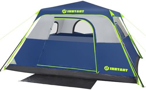 Four person instant setup camping tent