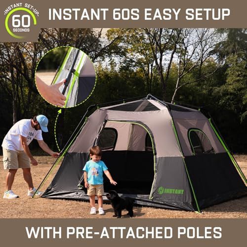 Six person instant camping tent with rainfly — photo 4