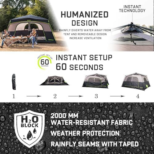 Blackout six person instant camping tent — photo 3