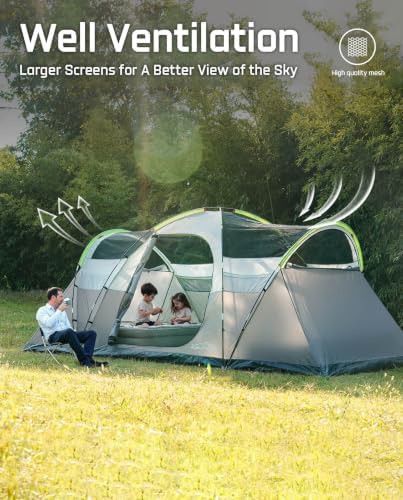 Extended Eight Person Dome Tent with Three Rooms — photo 4