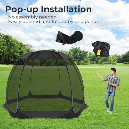 Black UV Resistant Pop Up Screen Room — photo 3