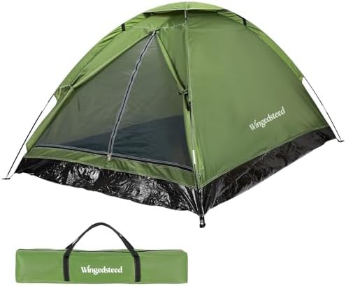 Green Dome Tent with Mesh Windows