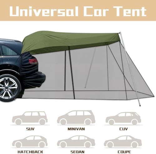 Green SUV Tailgate Awning with Mosquito Net — photo 3