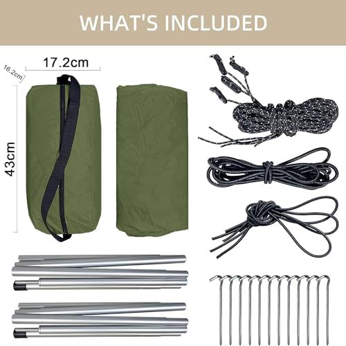 Green SUV Tailgate Awning with Mosquito Net — photo 4